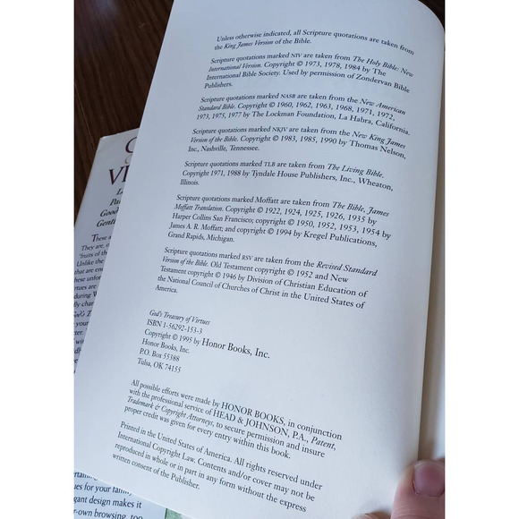 God's Treasury of Virtues : An Inspirational Collection of Stories Hardcover - Picture 7 of 9